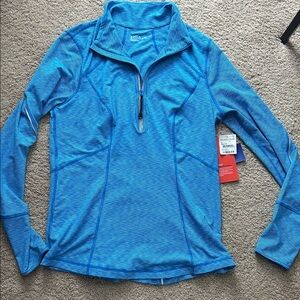 Zella Vibrant Blue Striped Pullover